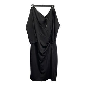 Meaneor Women’s Asymmetrical V-Neck Dress